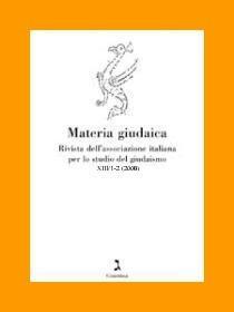 Materia Giudaica XIII/1-2 (2008)